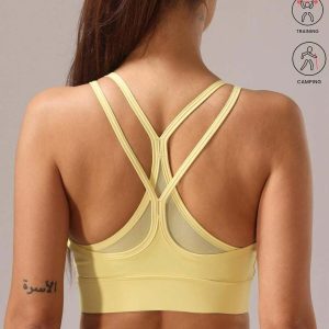 1 pezzo Reggiseno sportivo elastico da donna adatto per attività fisica e all'aperto