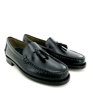 sebago mocassino nero con nappina