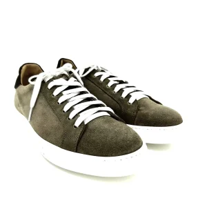 Saxone sneakers, in pelle scamosciata sabbia