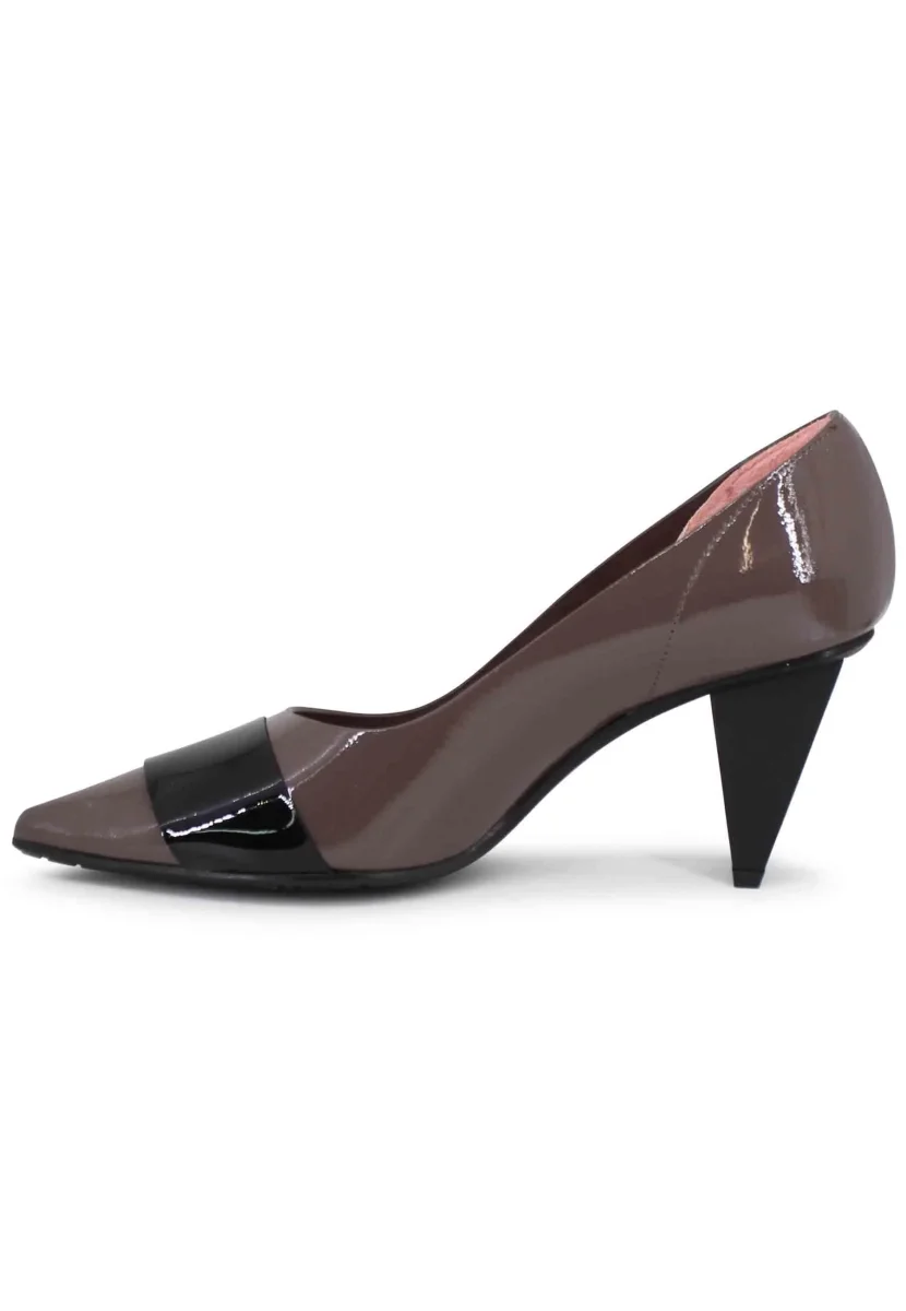 Decollete donna a in vernice grigia Donna 7372 022 - immagine 3