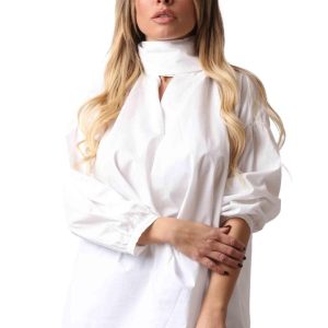 Camicia donna Cuscus in cotone bianco  Donna CUSCUS 100