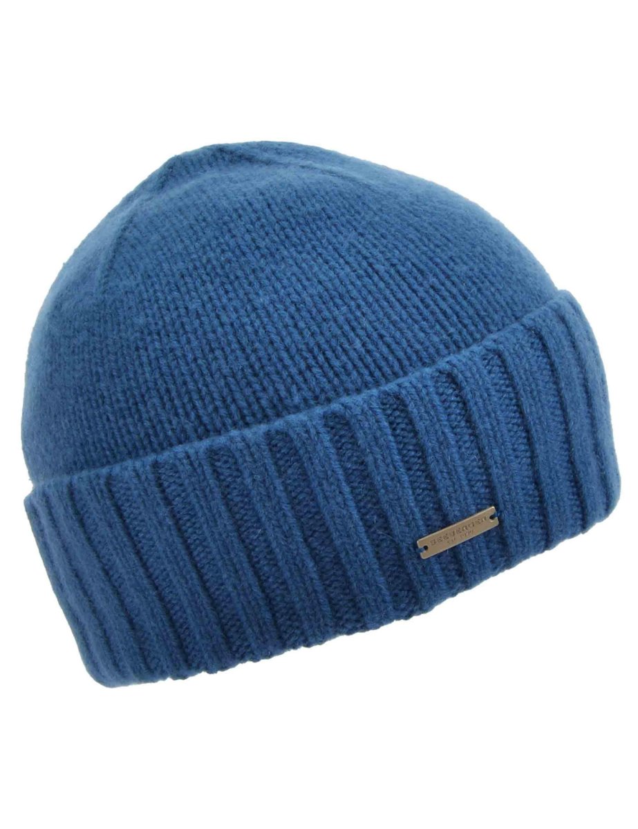 Cappelli in puro cachemire blu Uomo 016207-00002 50