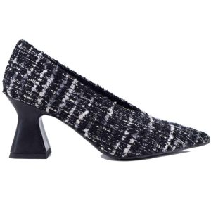 Decollete donna in lana grigia e nera Donna SP1028 001