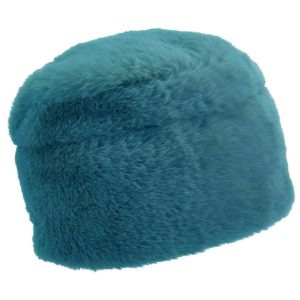Cappelli donna in eco pelliccia azzurra Donna 018366-00000 67